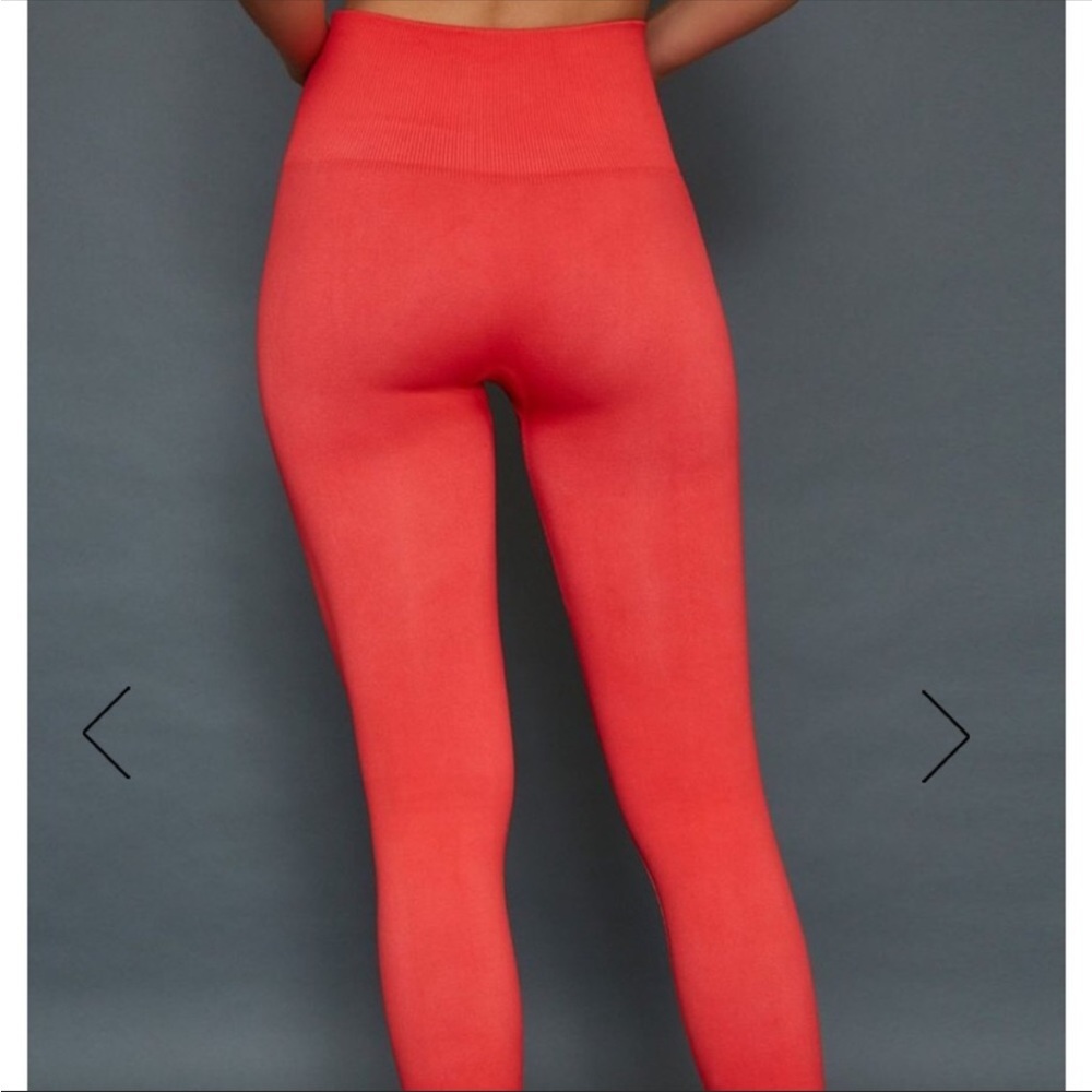 TLA by Morgan Stewart Sport Red Leggings - Picture 9 of 10